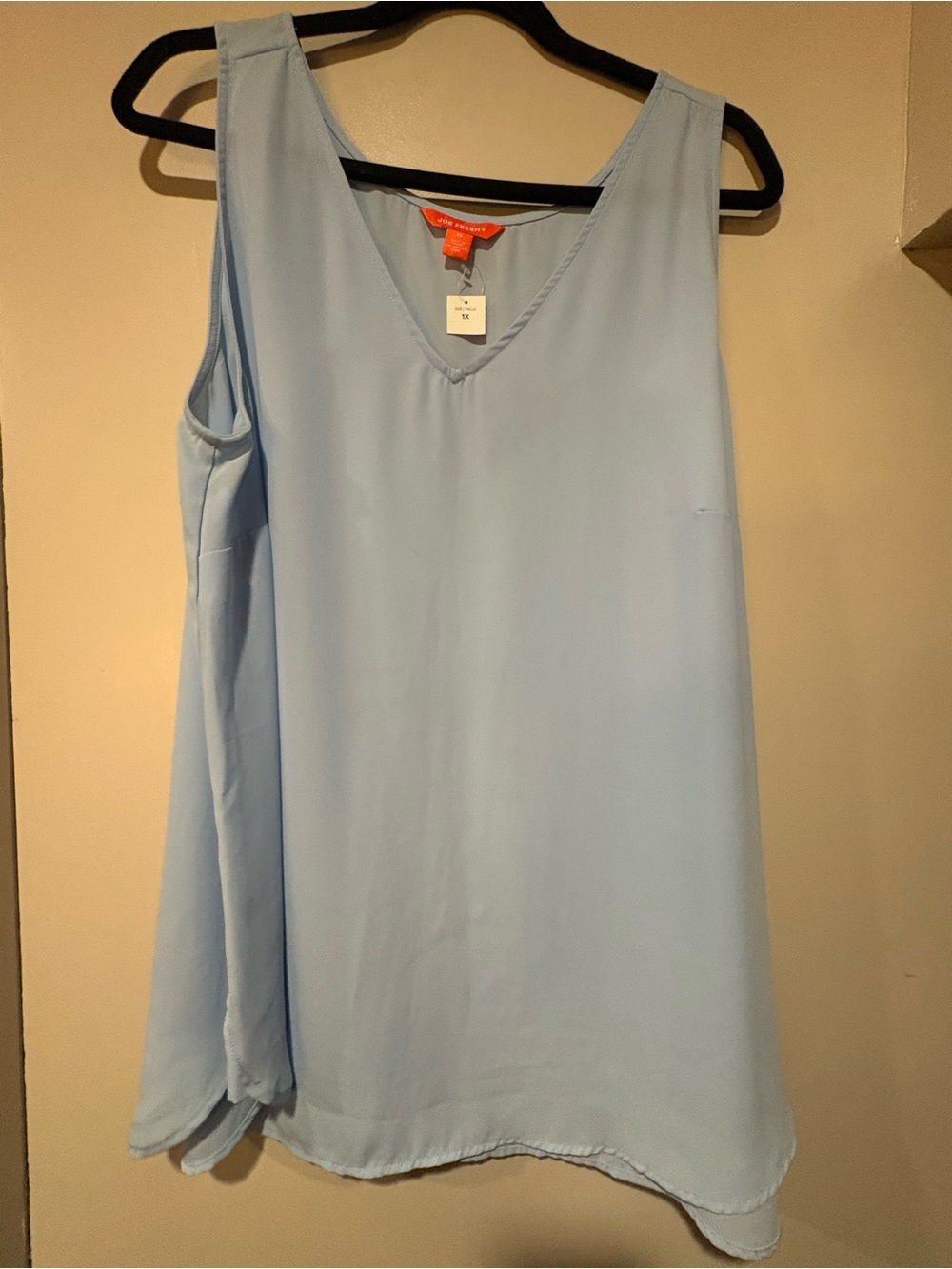 Joe Fresh Light Blue V-Neck Sleeveless Women's Top
